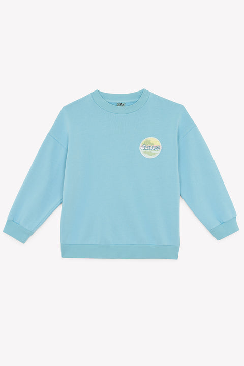 Sweat - Lame blue fish "sunset" - Image principale