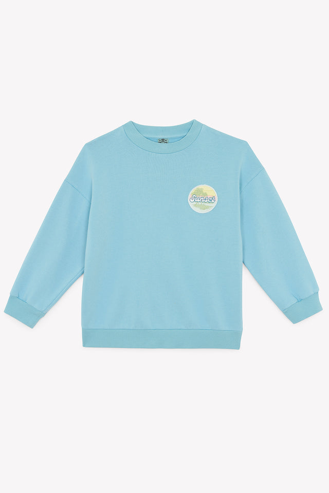 Sweat - Lame blue fish "sunset" - Image principale