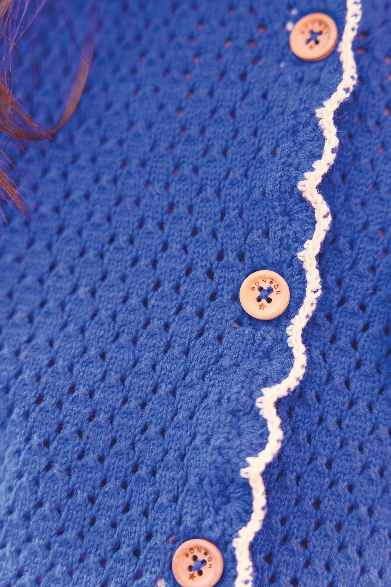 Cardigan - Lanza Blue crochet