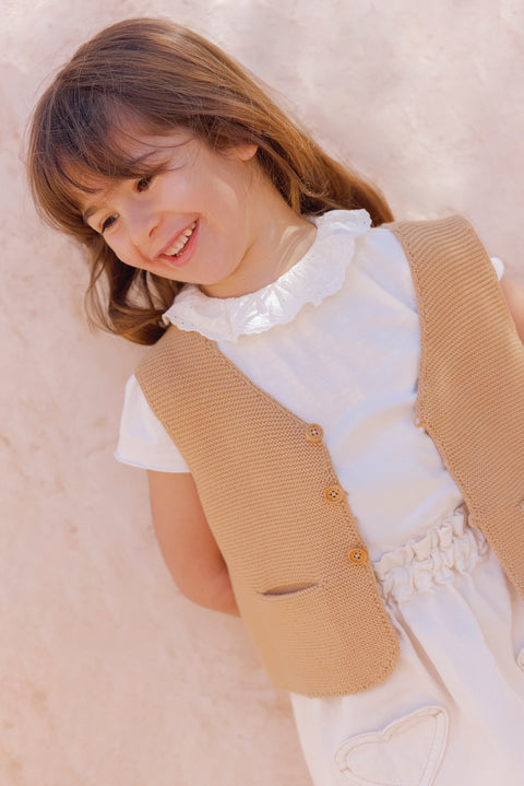 Cardigan - Leon Beige nap - Image principale