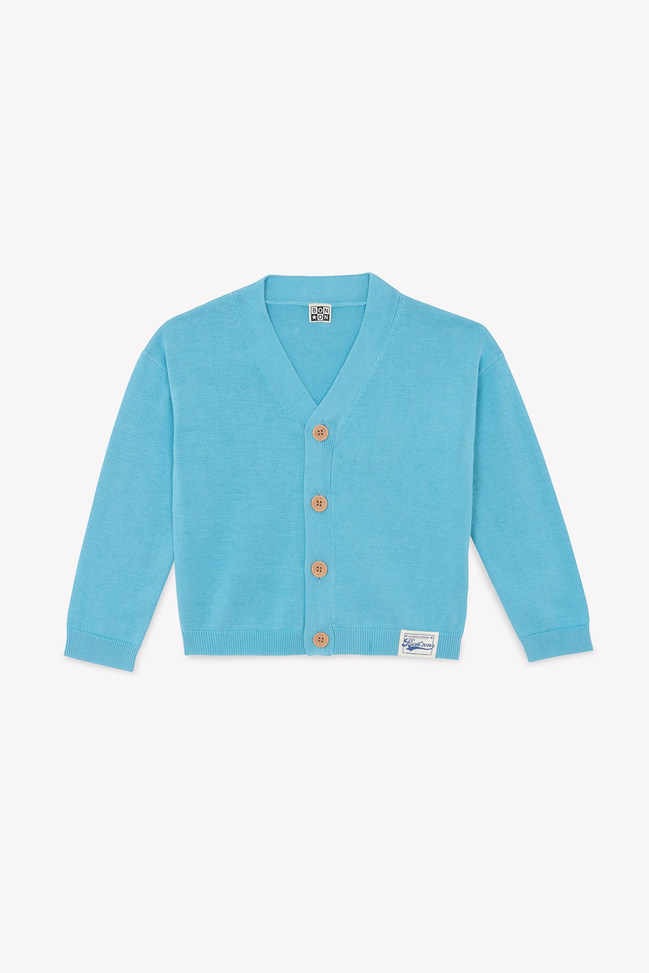 Cardigan - Lucas blue fish