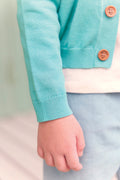 Cardigan - Lucas blue fish