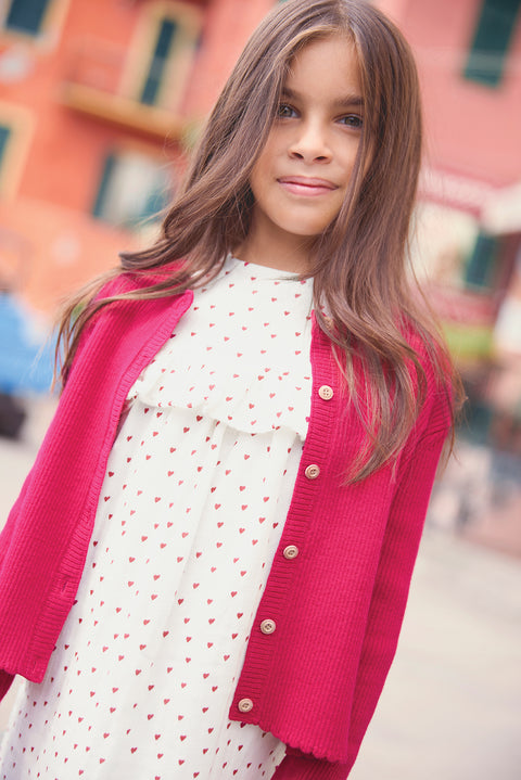 Cardigan - Lotta Pink knit guili Ribbed - Image principale