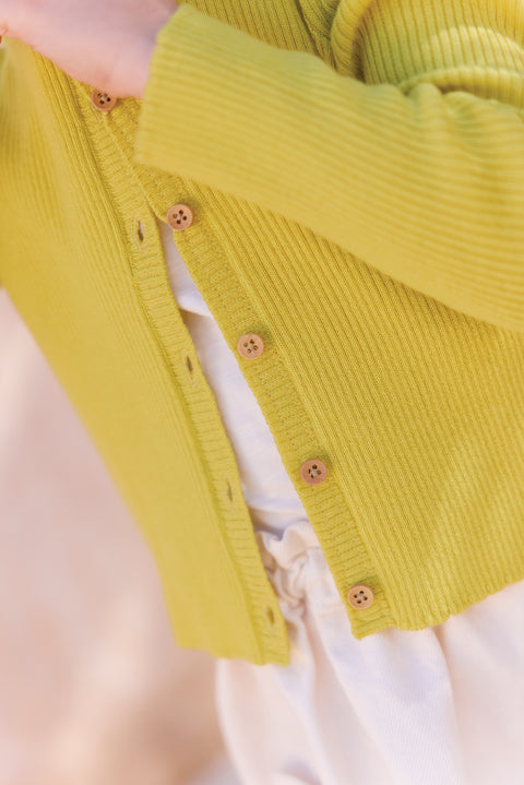 Cardigan - Lotta lemon in knitting Ribbed - Image principale