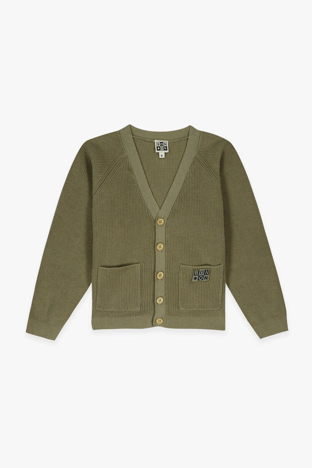 Cardigan - Lorenzo kaki kayak - Image principale