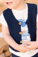 Cardigan - Leon  Blue night