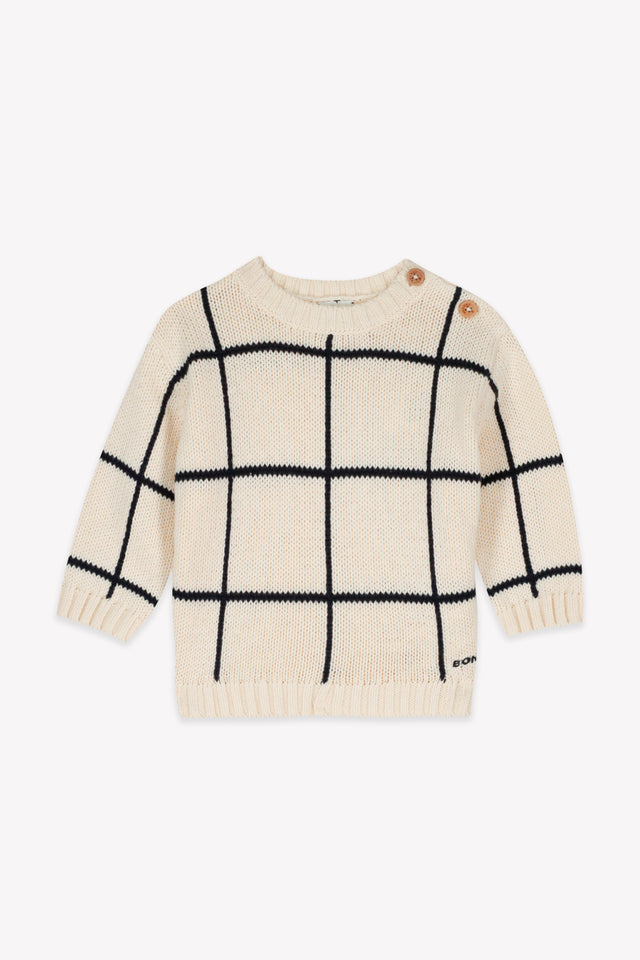 Sweater - Misty ecru bonton - Image principale