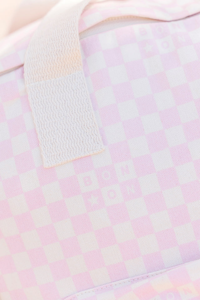 Sac à dos - Damier rose clair - Image alternative