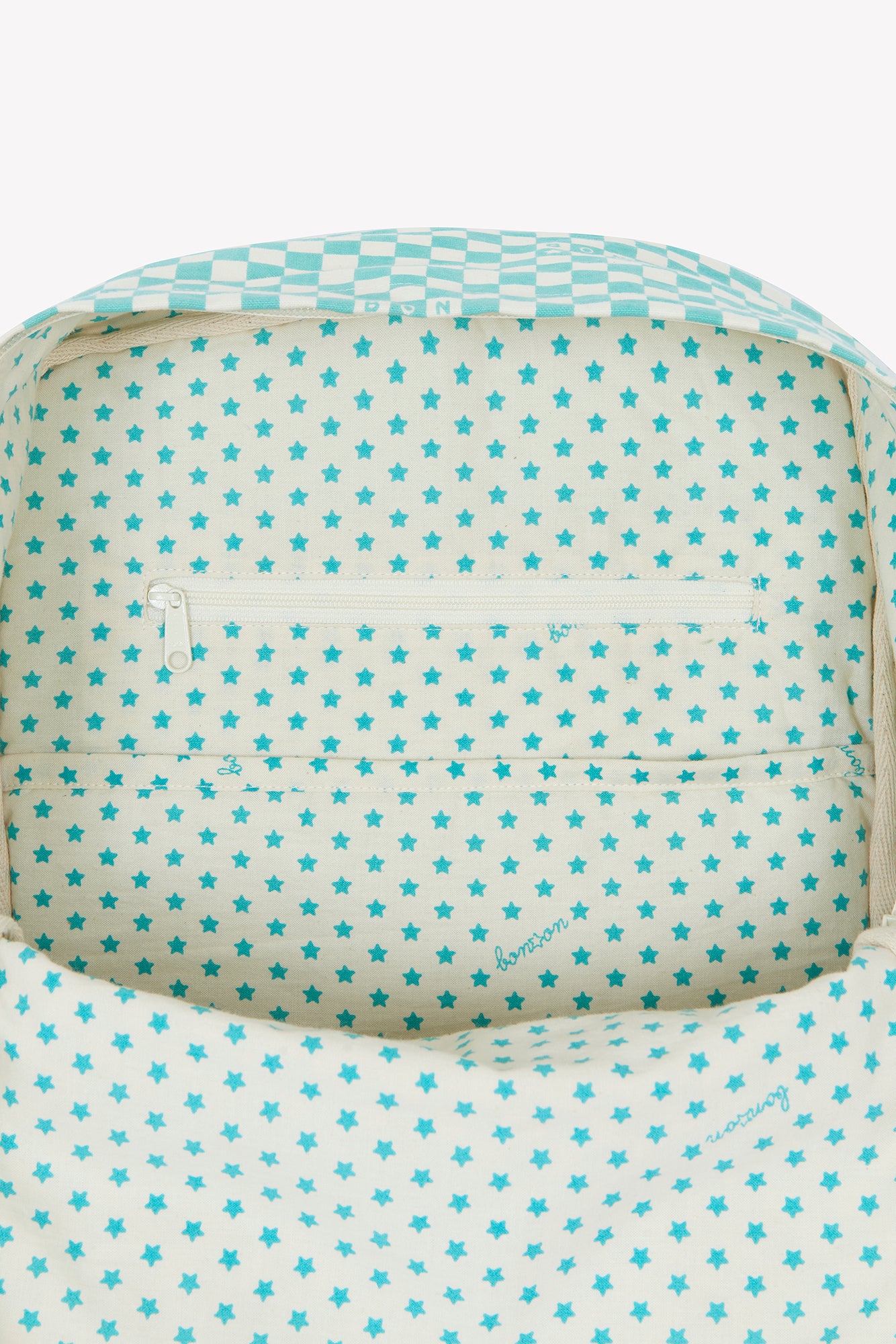 Backpack - Middle checkerboard model Blue vintage