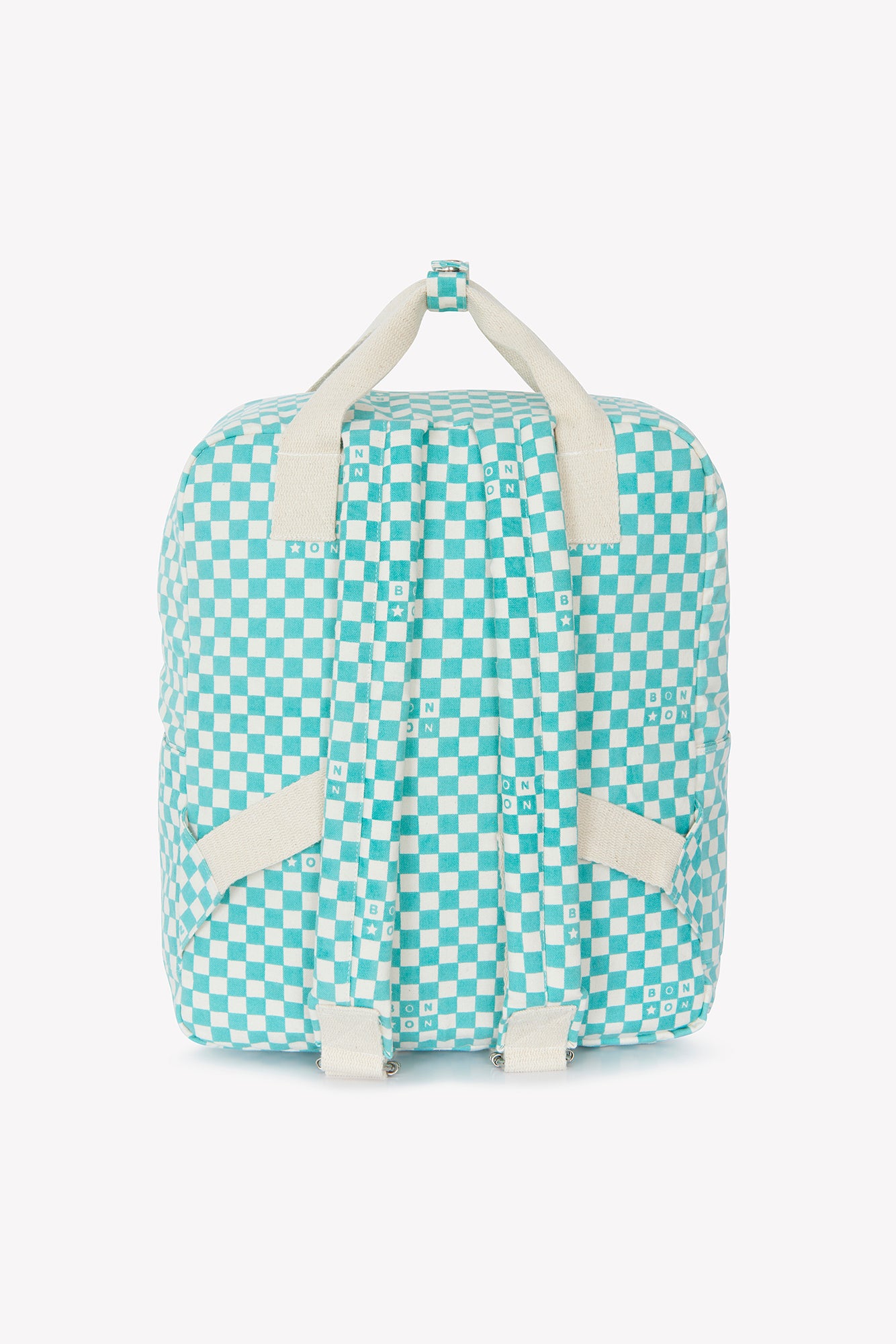 Backpack - Middle checkerboard model Blue vintage