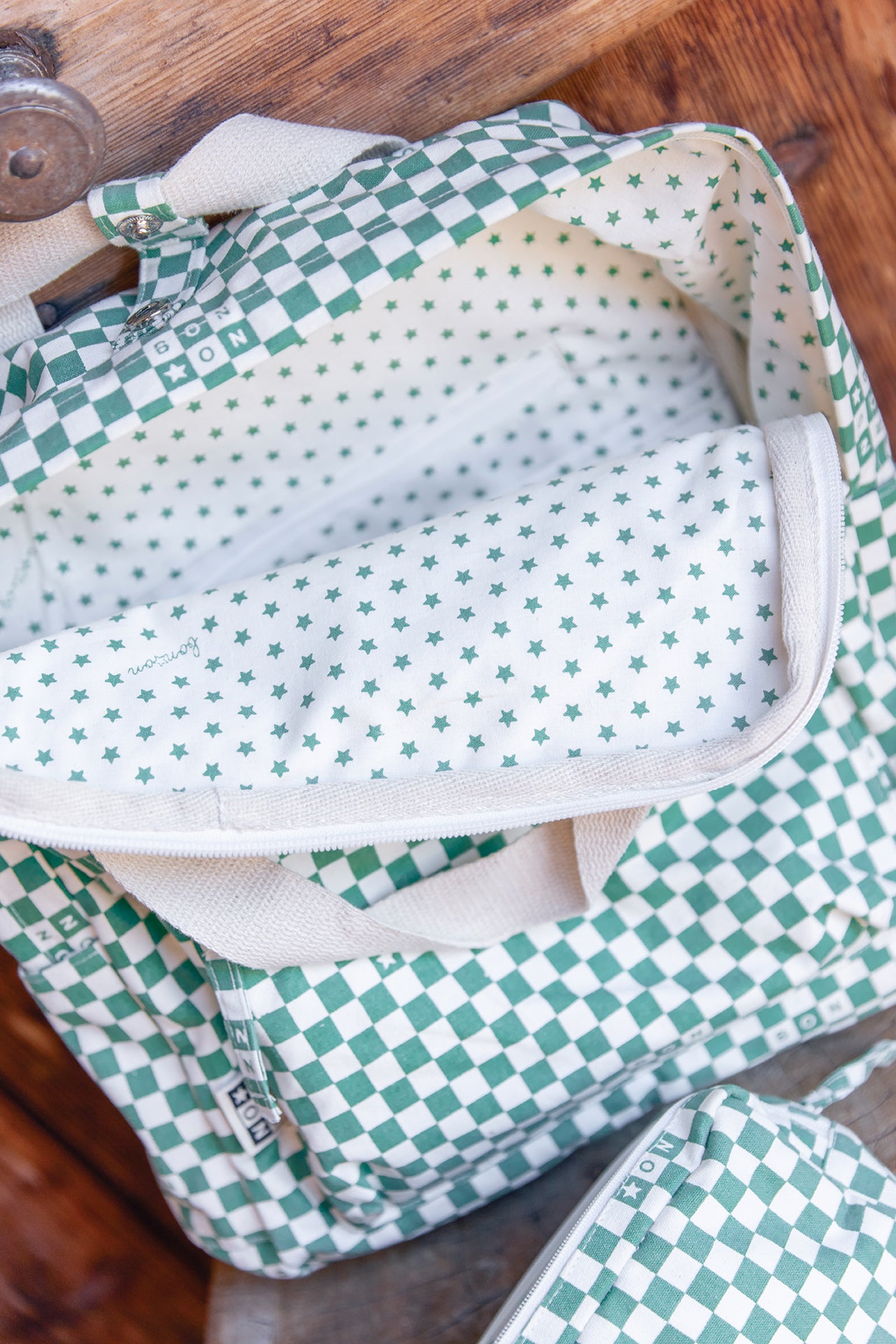 Sac à dos - Damier moyen vert