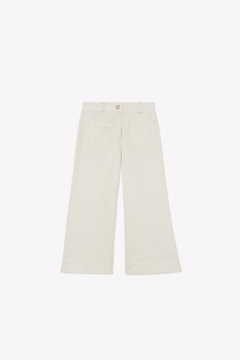 Trousers - Lakikho ecru bonton - Image principale