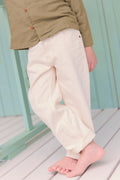 Trousers - Lean Ecru  Bonton