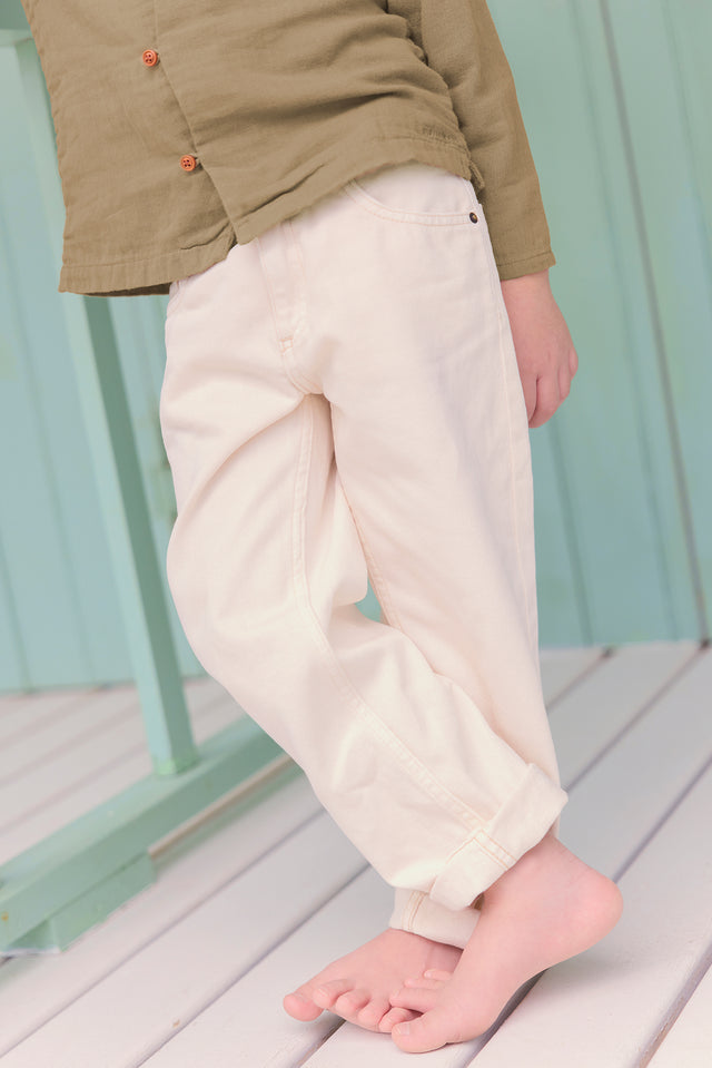 Trousers - Lean Ecru  Bonton - Image principale