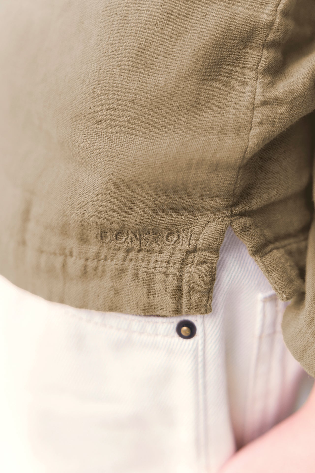 Trousers - Lean Ecru  Bonton