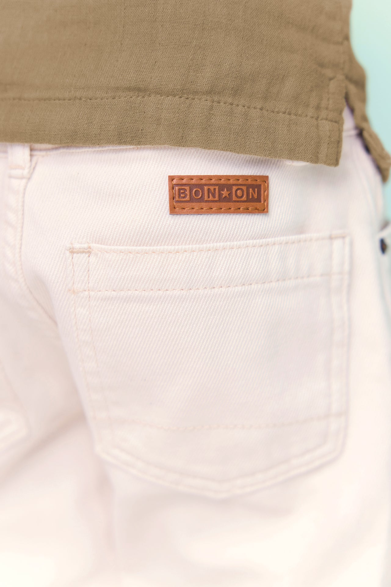 Trousers - Lean Ecru  Bonton