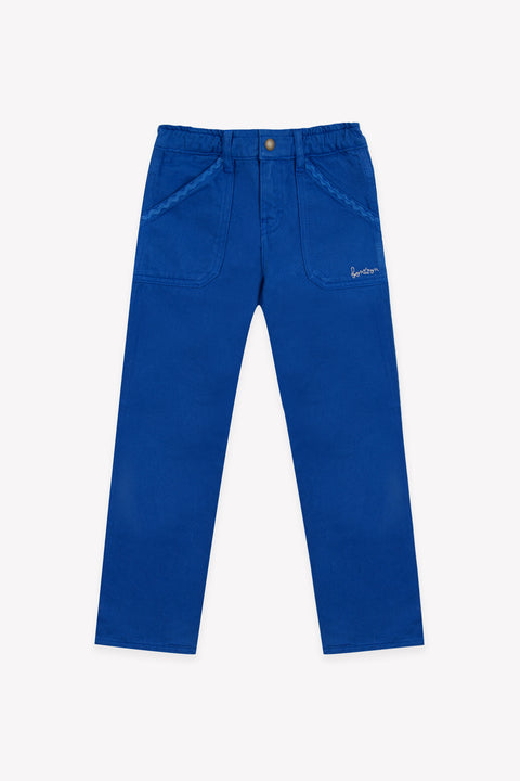 Pantalon - Lino bleu fou - Image principale
