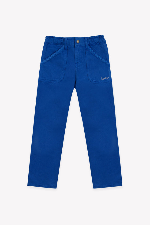 Pantalon - Lino bleu fou - Image principale