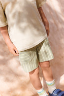 Short - lol khaki kayak stripes