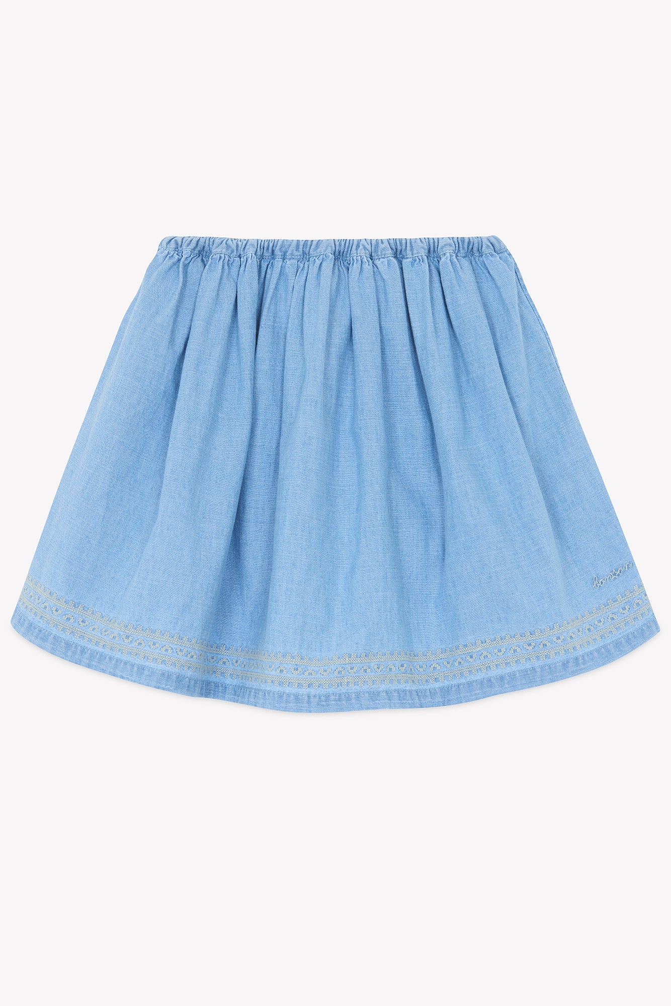 Jupe - Framboise chambray clair