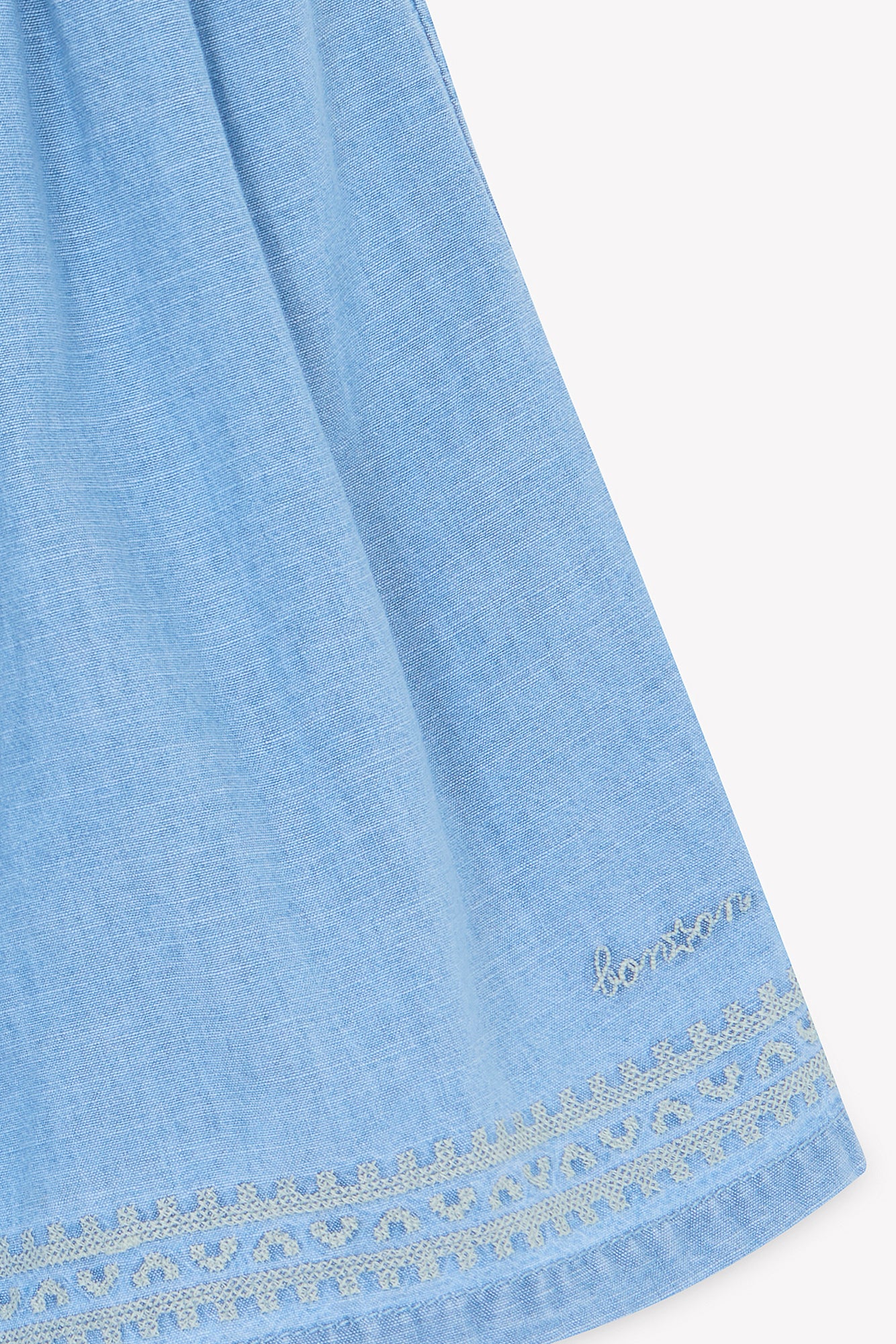 Jupe - Framboise chambray clair