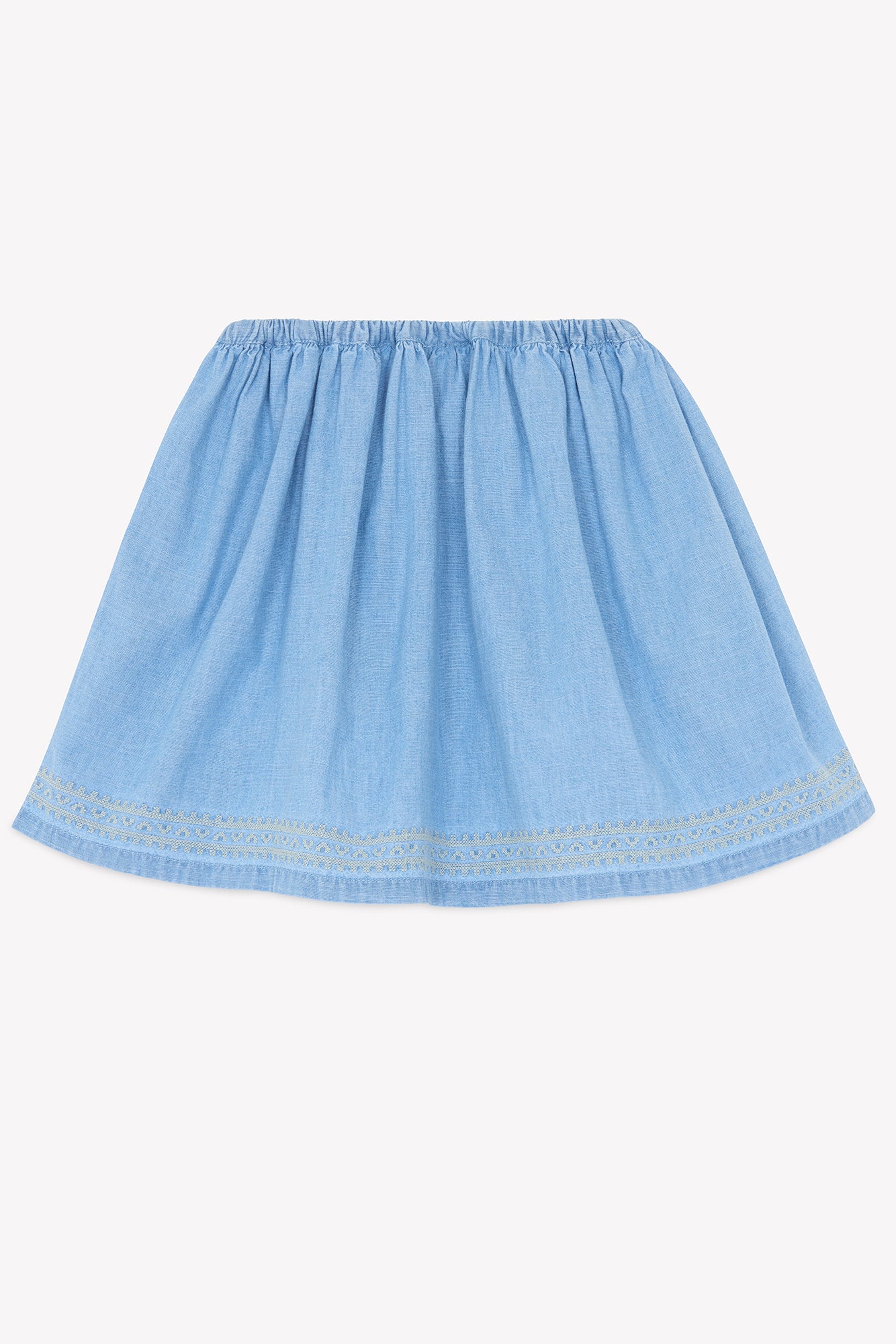 Jupe - Framboise chambray clair