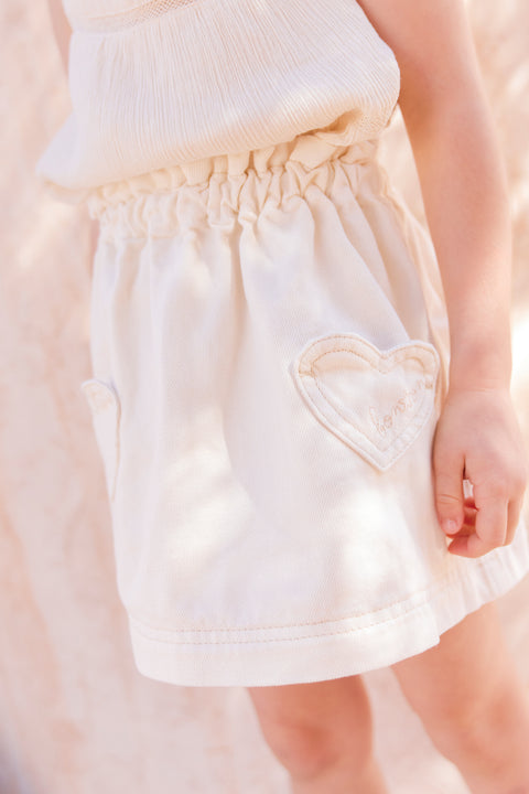 Skirt - Douchka ecru bonton - Image principale