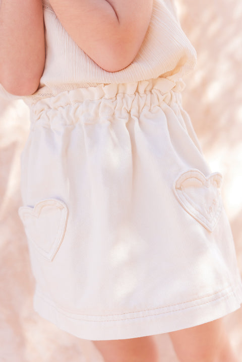 Skirt - Douchka ecru bonton - Image principale