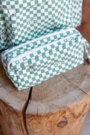 Case - checkerboard Green