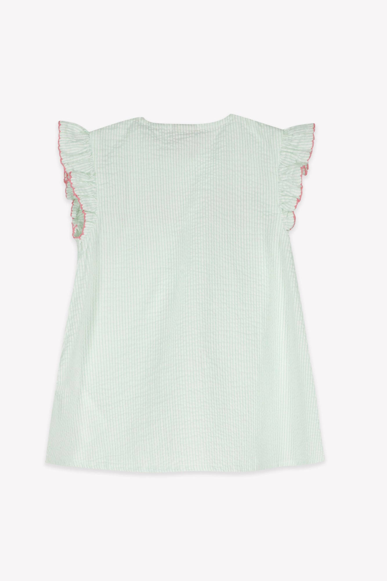 Dress - louison mint stripes with water