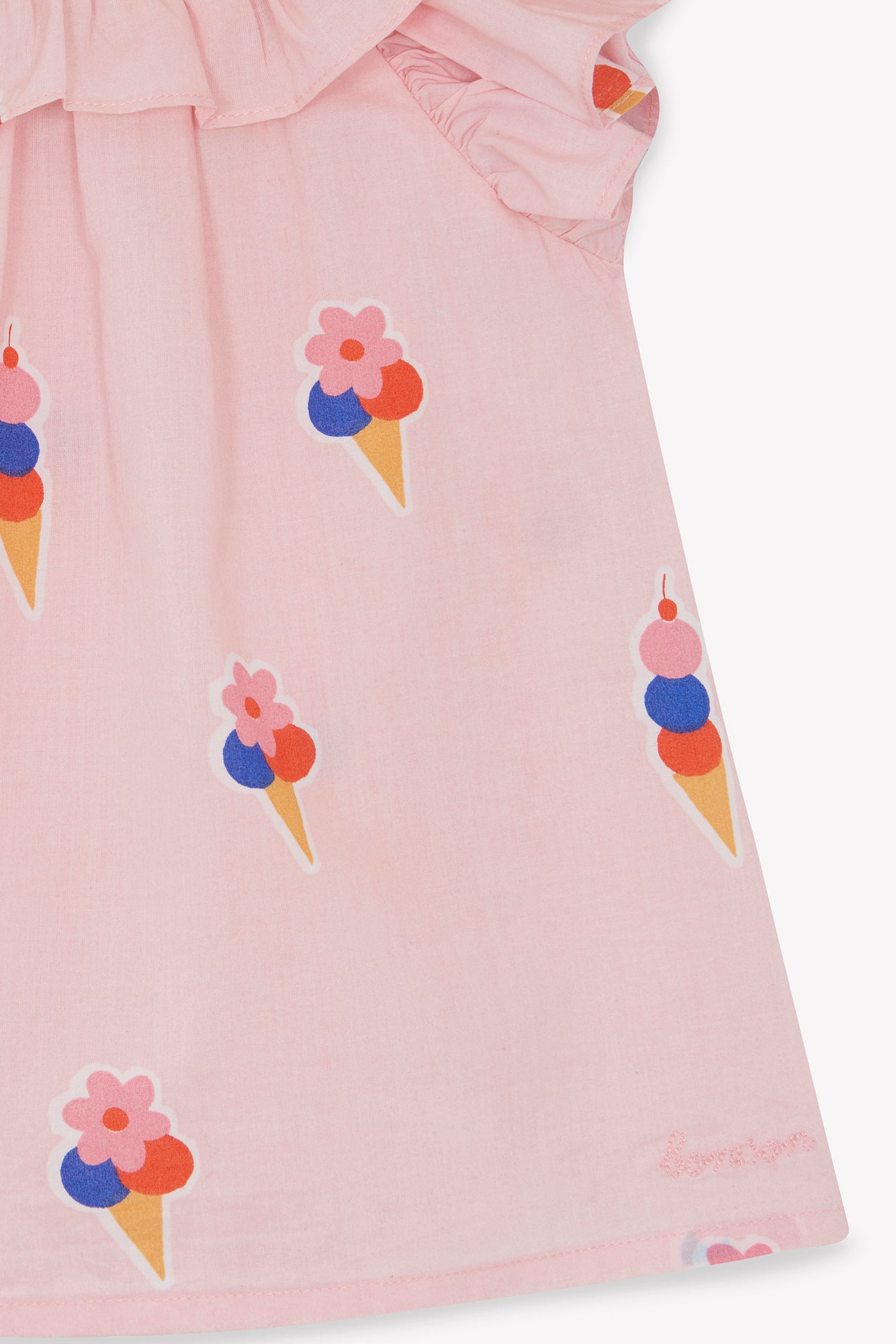 bonton ice cream dress Bonpoint Girl's Anne Ice Cream-Print Dress, Size 4-14