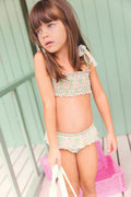 Swimsuit - Two -room vintage flower lagoon
