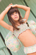 Swimsuit - Two -room vintage flower lagoon