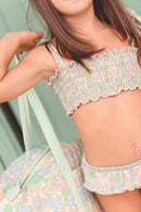Swimsuit - Two -room vintage flower lagoon