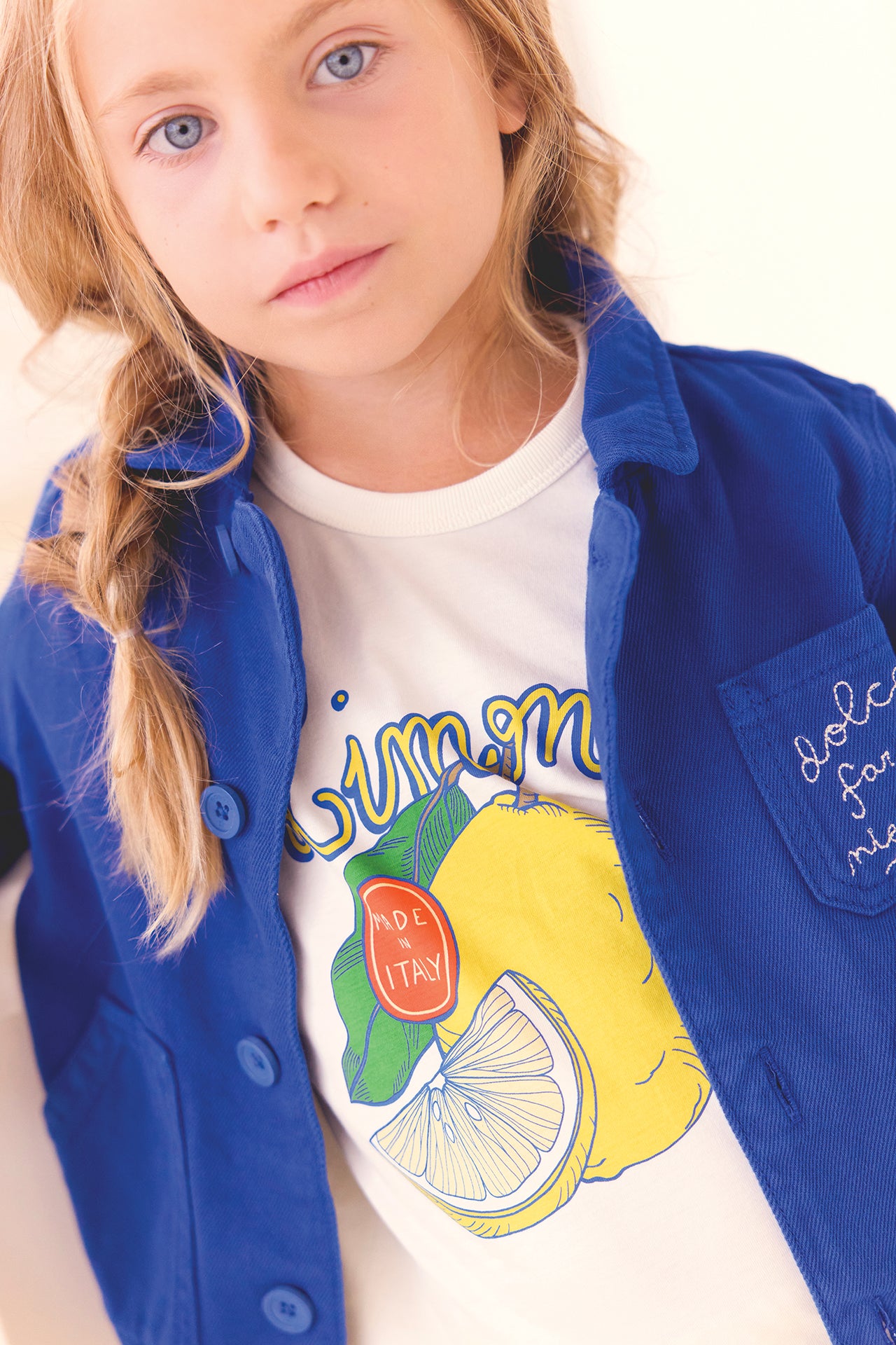 T-shirt - Livo écru Bonton illustration "Limone"