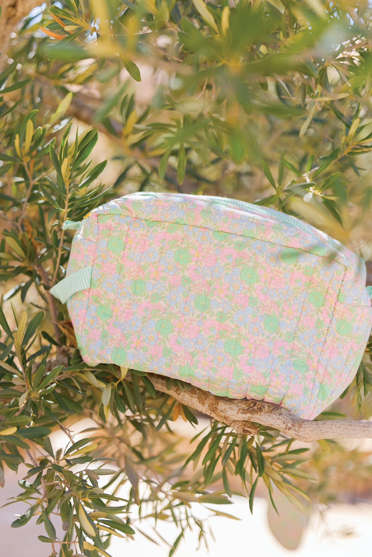 Trousse - Fleurs vintage moyen modèle