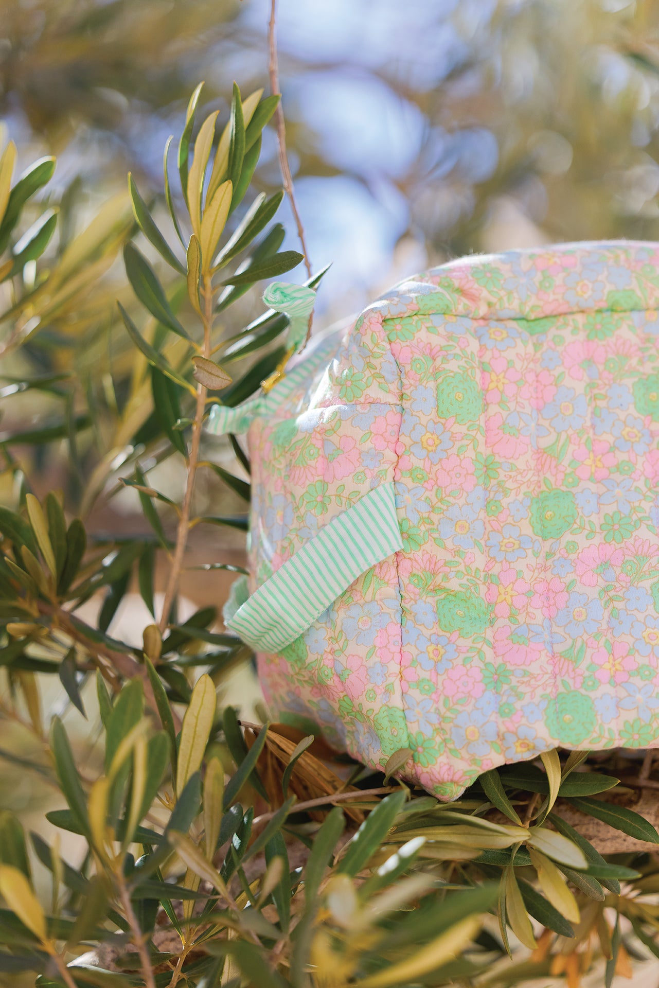 Trousse - Fleurs vintage moyen modèle