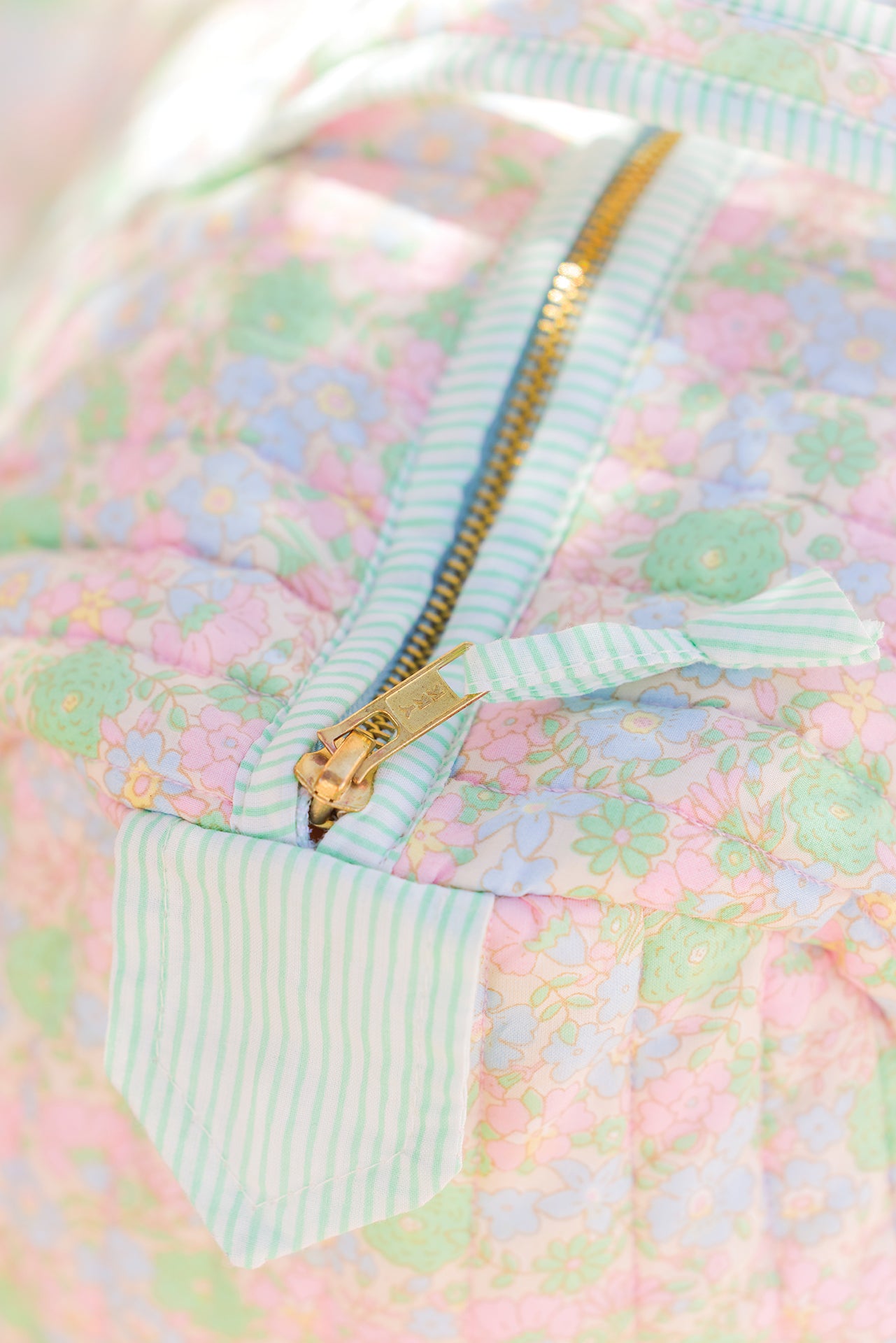 Trousse - Fleurs vintage grand modèle
