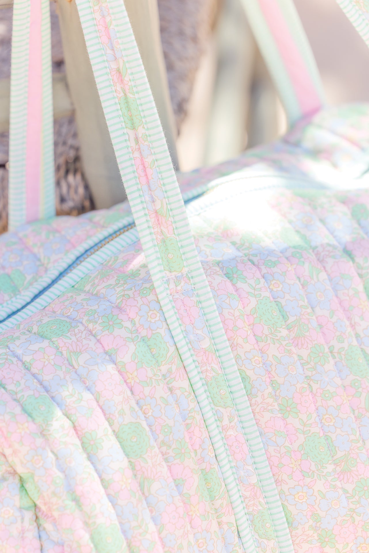 Sac de weekend - Fleurs vintage