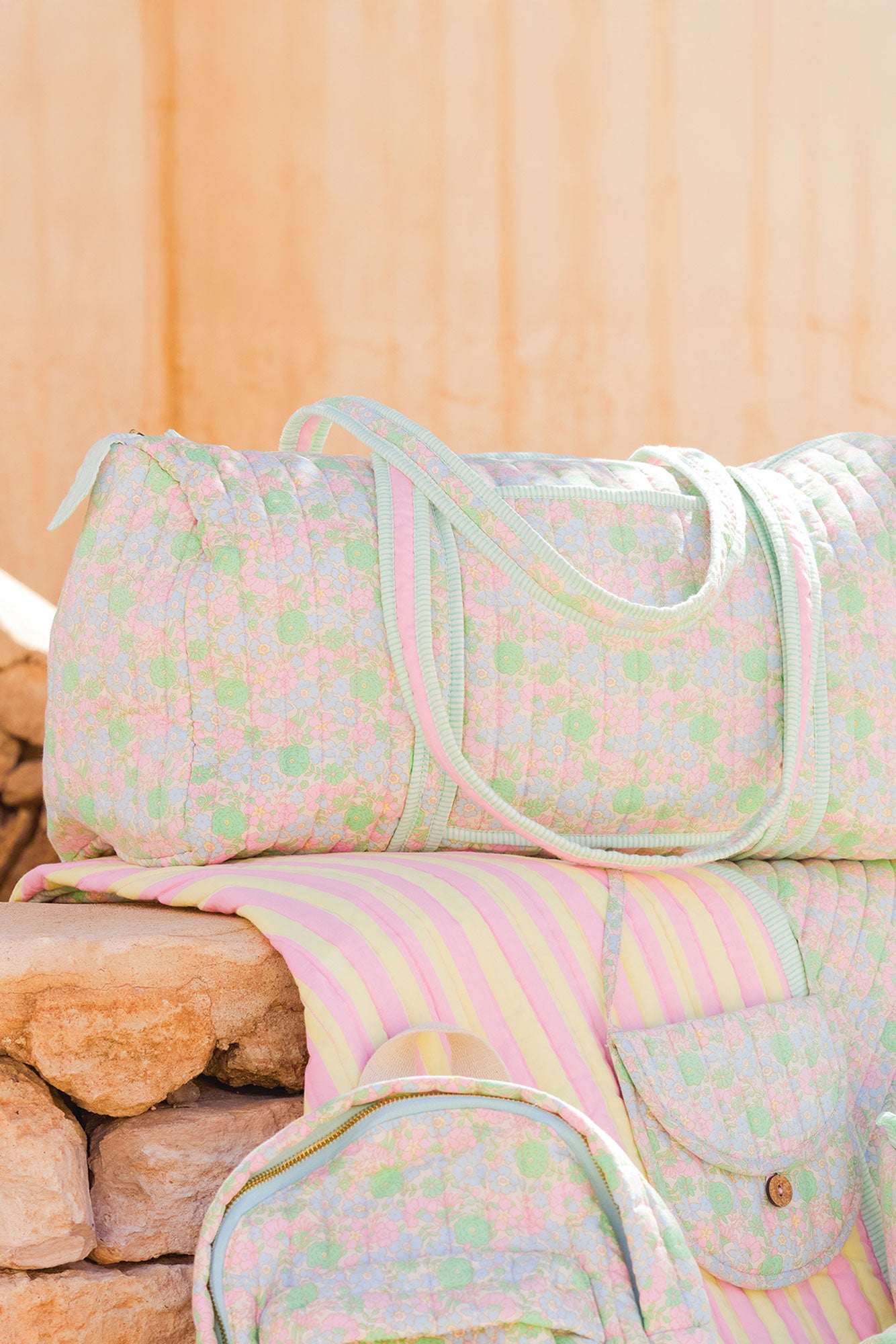 Sac de weekend - Fleurs vintage