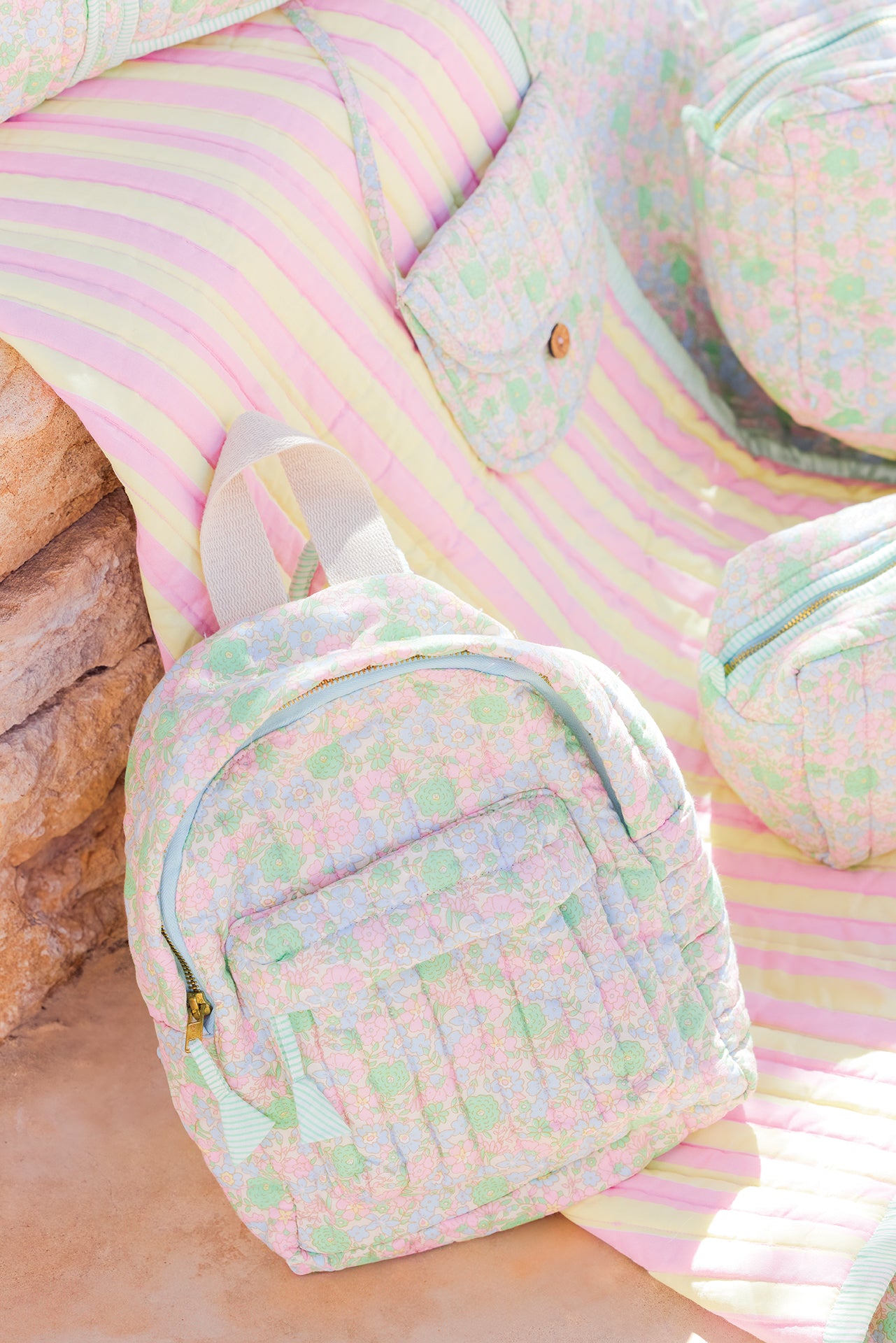 Sac à dos - Fleurs vintage