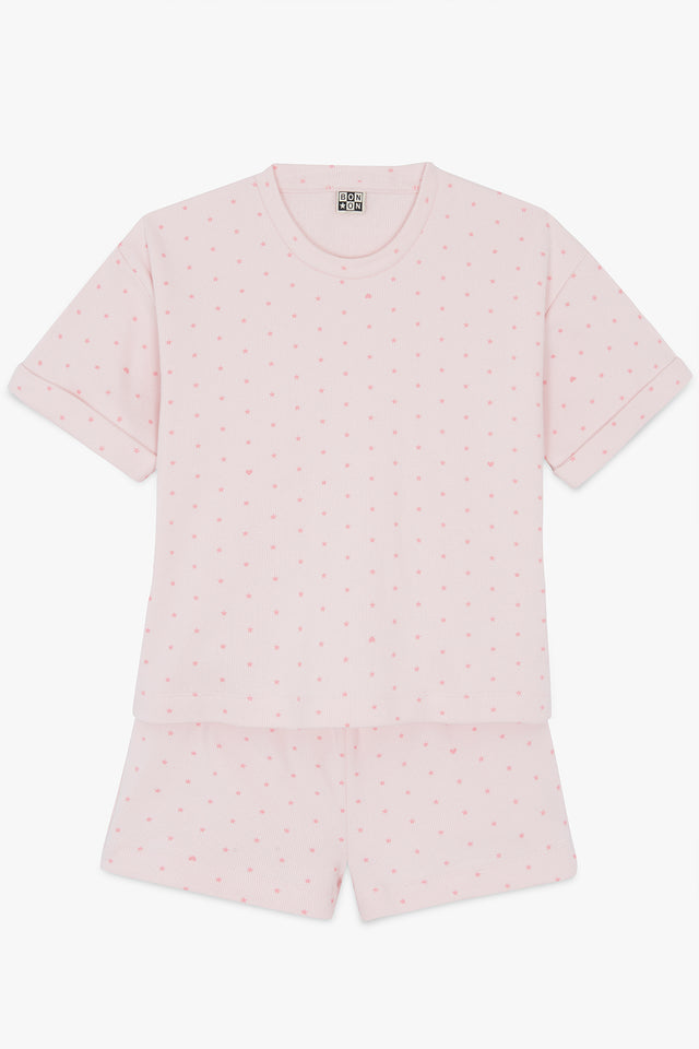 Pyjama 2 pièces - Loupi rose parfait court - Image principale