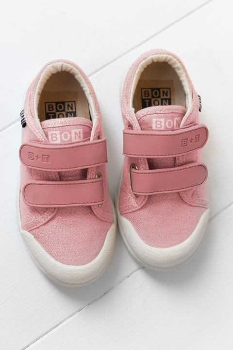Baskets - Izy scrath rose blanchi - Image principale