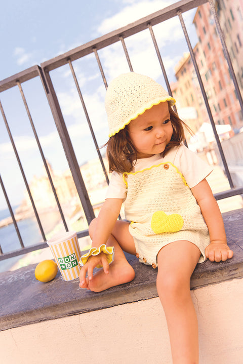 Jumpsuit - Loca ecru bonton - Image principale