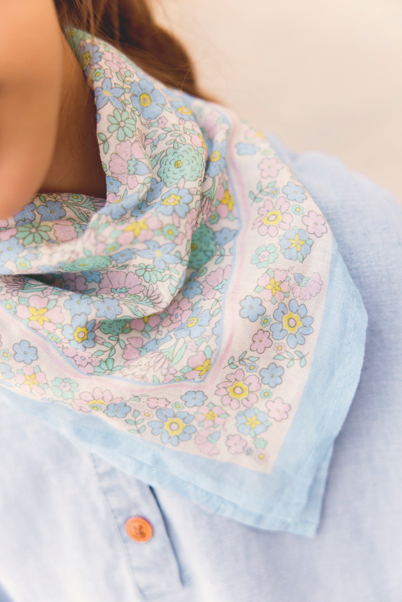 Foulard - Fleur vintage