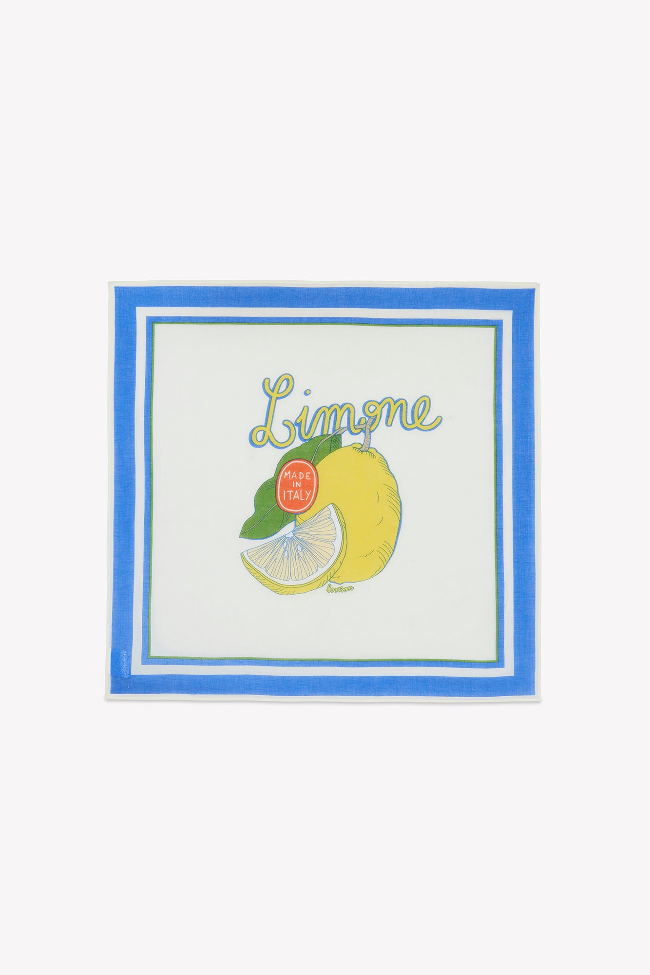 Scarf - ecru bonton lemon