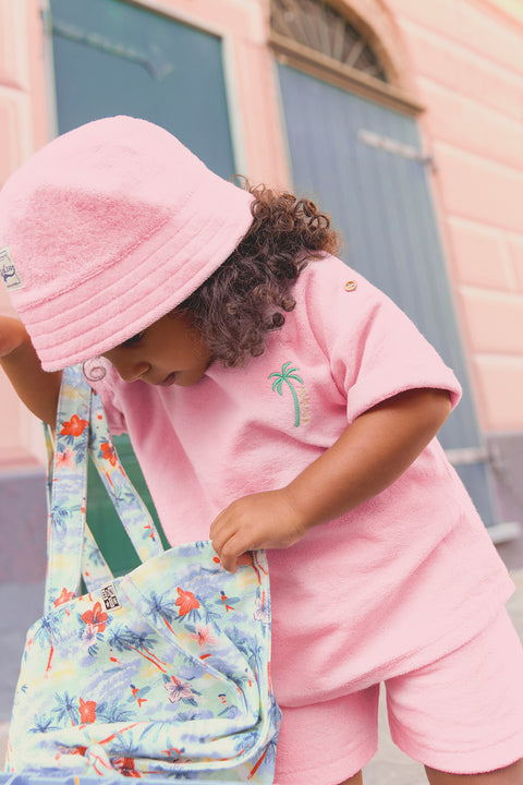 T-shirt - Livia  Pink sponge bule - Image principale
