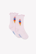 Chaussettes - Rose gelato illustration glace