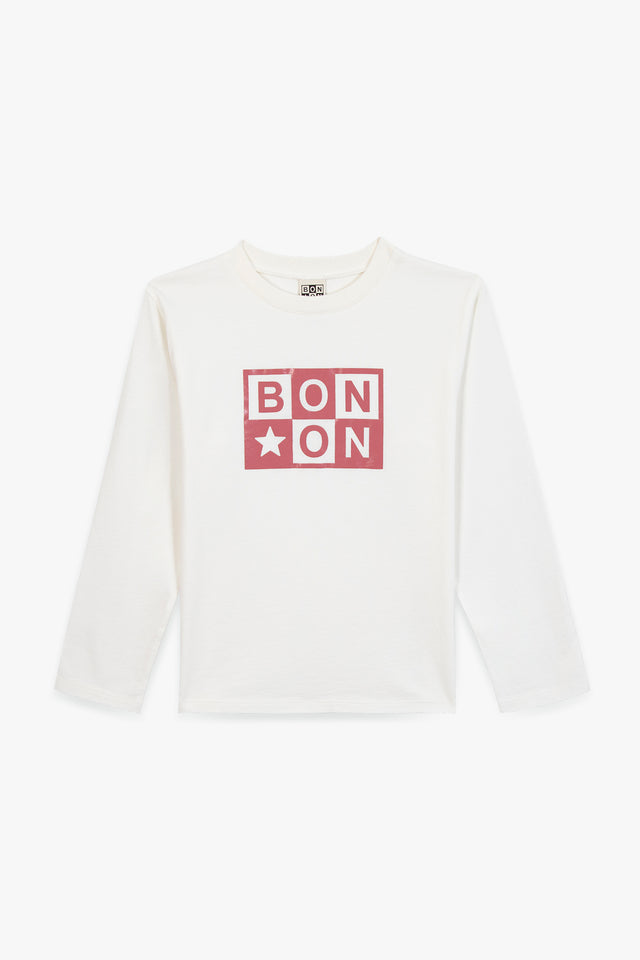 T -shirt - Taxo Logo Ecru  Bonton - Image principale