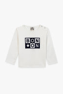 T-shirt - Taxi Logo Ecru Bonton